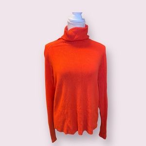 Orange Turtleneck sweater